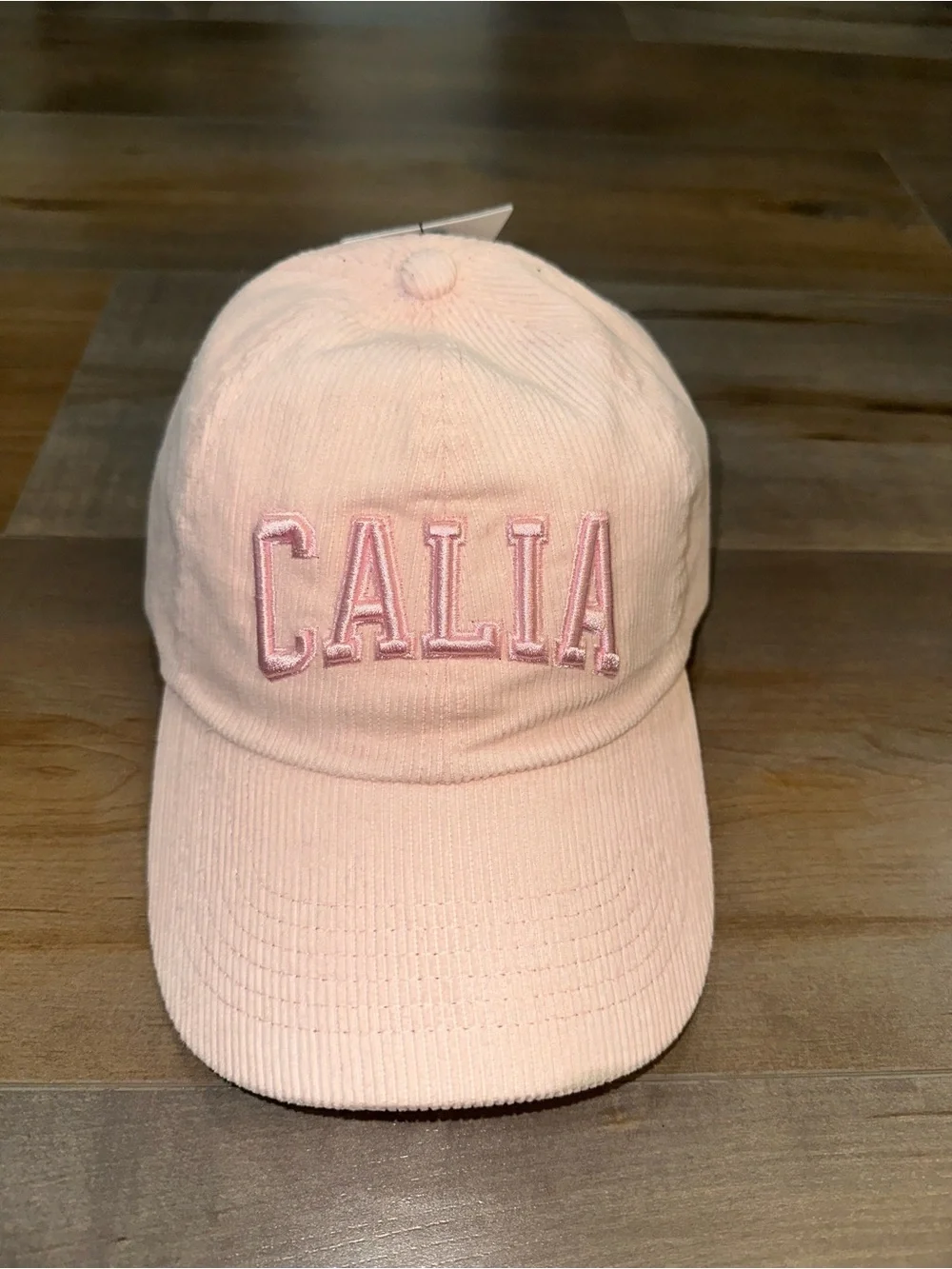 CALIA by Carrie Underwood Light Pink Corduroy Baseball Cap